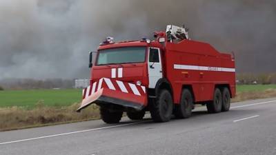 Пожар на арсенале в Рязанской области локализовали