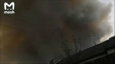 Пожар на военной базе в Рязанской области локализован