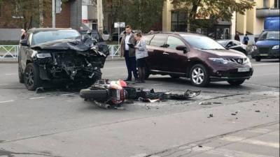 Мотоциклист пострадал в ДТП в Рыбинске