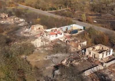 Опубликовано видео с последствиями пожара в Скопинском районе
