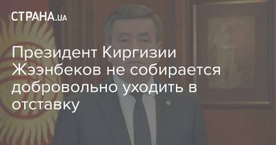 Президент Киргизии Жээнбеков не собирается добровольно уходить в отставку