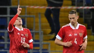 «Спартак» поздравил Соболева с первым забитым мячом за сборную России