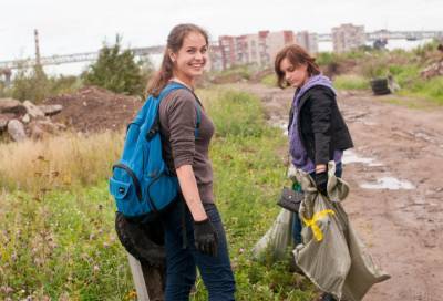 Волонтёры играючи соберут сотни килограммов мусора в Петербурге