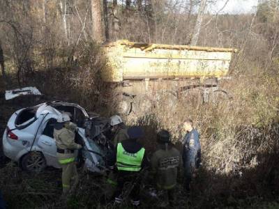 Водитель легковушки погиб в страшном лобовом ДТП на трассе в Челябинской области