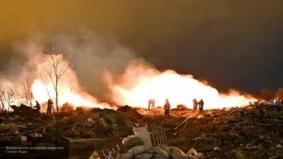 Два взрыва прогремели за ночь на складе боеприпасов под Рязанью