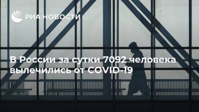 В России за сутки 7092 человека вылечились от COVID-19