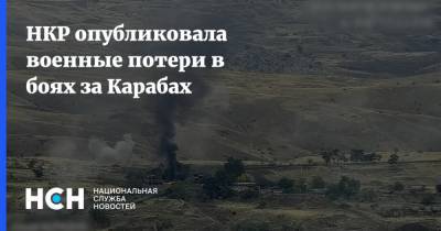НКР опубликовала военные потери в боях за Карабах