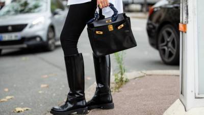 Insta-репортаж: с чем модницы носят жокейские сапоги этой осенью