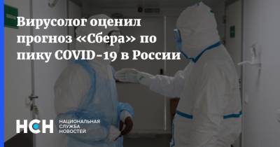 Вирусолог оценил прогноз «Сбера» по пику COVID-19 в России
