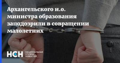 Архангельского и.о. министра образования заподозрили в совращении малолетних
