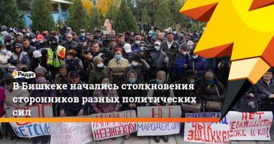 ВБишкеке начались столкновения сторонников разных политических сил