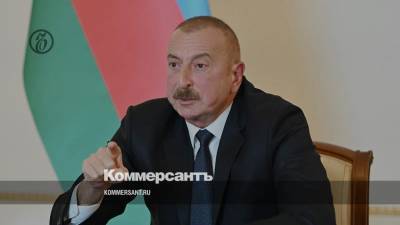 Алиев: Азербайджан не смирится с оккупацией Карабаха