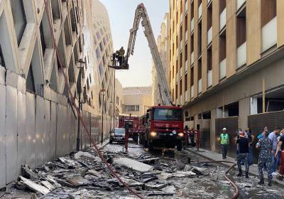 Сильный пожар вспыхнул в жилом квартале Бейрута
