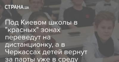 Под Киевом школы в "красных" зонах переведут на дистанционку, а в Черкассах детей вернут за парты уже в среду