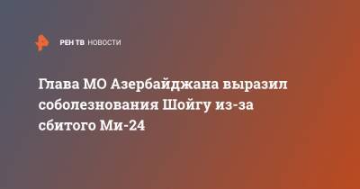 Глава МО Азербайджана выразил соболезнования Шойгу из-за сбитого Ми-24