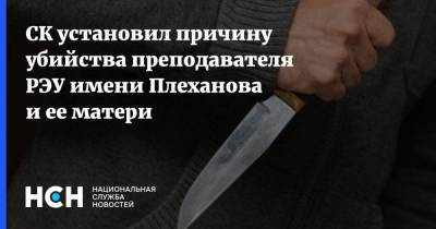 СК установил причину убийства преподавателя РЭУ имени Плеханова и ее матери