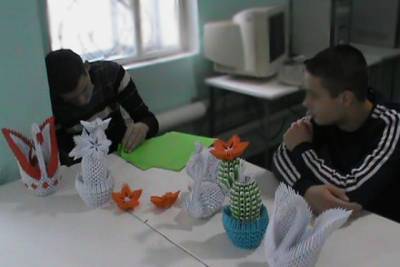 Оригами занимаются несовершеннолетние в СИЗО-2 Хабаровского края