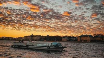 Синоптик назвал причину розовых восходов и закатов в Петербурге