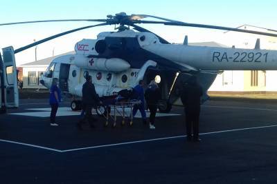 В Тамбовской области при оказании медицинской помощи впервые задействовали вертолет санавиации
