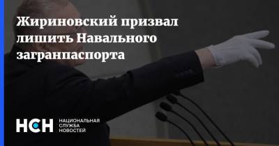 Жириновский призвал лишить Навального загранпаспорта
