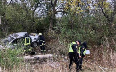Пьяный водитель лишил жизни пассажира и скрылся: кадры трагического ДТП под Одессой