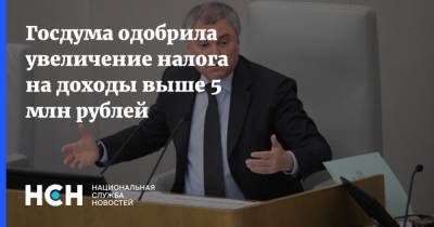 Госдума одобрила увеличение налога на доходы выше 5 млн рублей