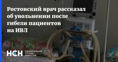 Ростовский врач рассказал об увольнении после гибели пациентов на ИВЛ