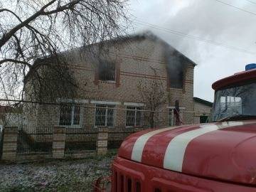 В Карсунском районе горел частный дом