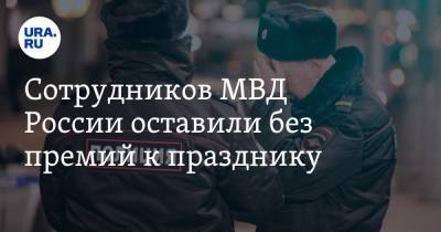 Сотрудников МВД России оставили без премий к празднику