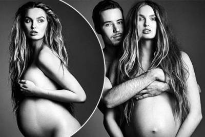 "Ангел" Victoria's Secret Роми Стрейд снялась обнаженной на восьмом месяце беременности