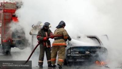 Автомобилист сгорел после ДТП на объездной дороге в Курской области