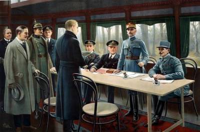 102 года назад было подписано перемирие между участниками Первой мировой войны