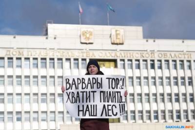 Сахалинцы продолжают выходить на пикеты против "Горного воздуха"