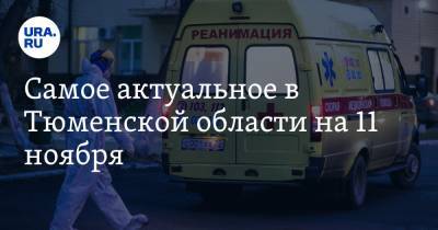 Самое актуальное в Тюменской области на 11 ноября. Цена за проезд на транспорте повысится, в скорой помощи не хватает медиков