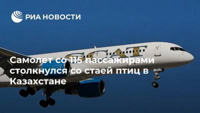 Самолет со 115 пассажирами столкнулся со стаей птиц в Казахстане - ria.ru - Казахстан - Алма-Ата - Атырау
