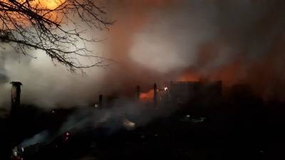 На пожаре в Рязанской области пострадали люди