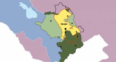 Итоги переговоров по Нагорному Карабаху - карта
