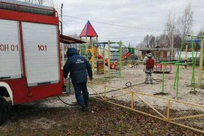В Шацке Рязанской области возобновили дезинфекцию улиц