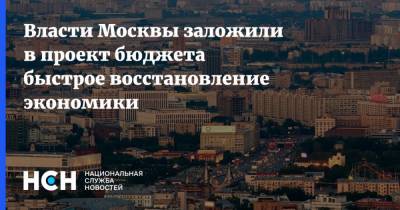 Власти Москвы заложили в проект бюджета быстрое восстановление экономики