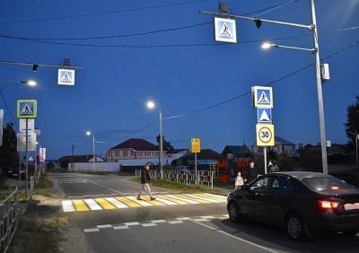 Еще на 60 участках дорог Рязанской области появятся проекционные переходы