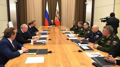 Совещание Путина с военными по вопросам ядерной триады. Трансляция