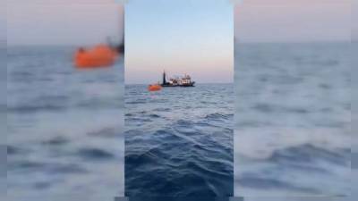 Столкновение танкера и рыбацкого судна в Средиземном море