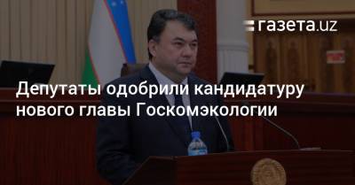 Депутаты одобрили кандидатуру нового главы Госкомэкологии