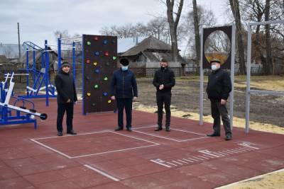В Сасовском районе открыли современную спортплощадку