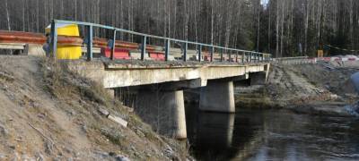 Новый мост через реку Сяпсю в Карелии сдадут на год раньше