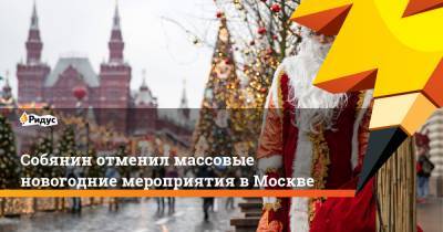 Собянин отменил массовые новогодние мероприятия в Москве