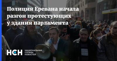 Полиция Еревана начала разгон протестующих у здания парламента