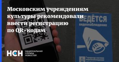 Московским учреждениям культуры рекомендовали ввести регистрацию по QR-кодам