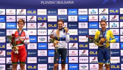 Украинка Климченко выиграла бронзу на чемпионате Европы по велотреку