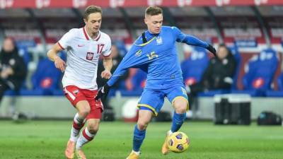 Сборная Украины проиграла Польше в товарищеском матче